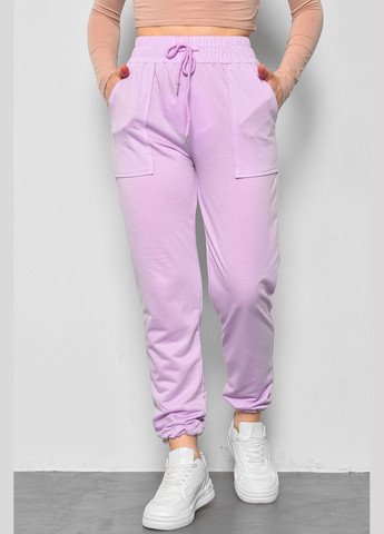Спортивные штаны женские сиреневого цвета Let's Shop (286761521)