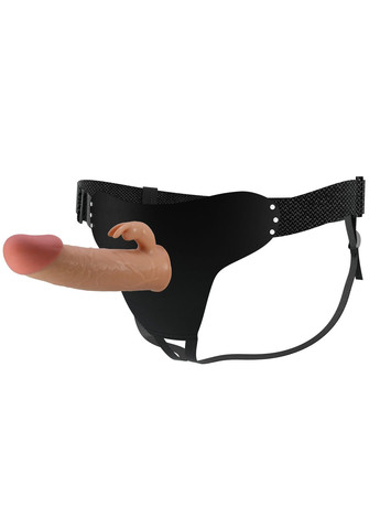 Страпон порожнистий Mavis з кліторальним відростком, 19 х 4.6 см Pretty Love (361670014)