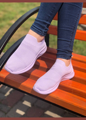 Жіночі легкі кросівки (1326) No Brand фіолетові літо (330245792)