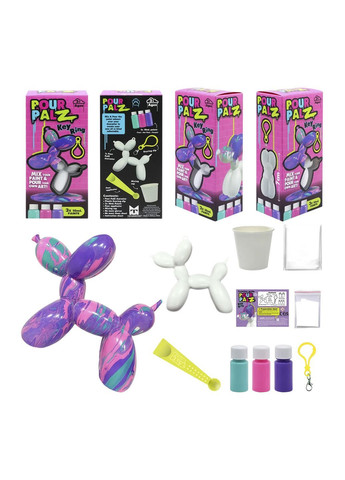 Набор для творчества Флюид Арт "Брелок Balloon Dog" цвет разноцветный ЦБ-00288288 Pour Palz (369445152)