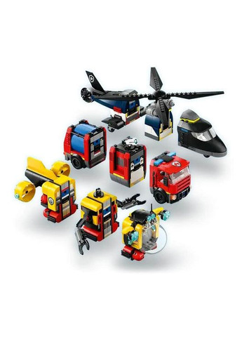 Конструктор City Ремікс вертольотів пожежних машин та підводних човнів, 874 деталі () Lego 60462 (328401667)