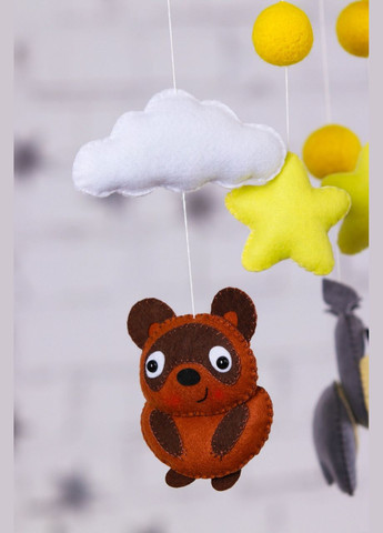 Дитячий музичний мобіль на ліжечко для немовлят WooolyWool "Вінні-Пух" з 35 мелодіями (М003) No Brand (342757815)