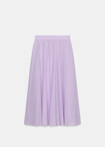 Лиловая однотонная юбка Zara