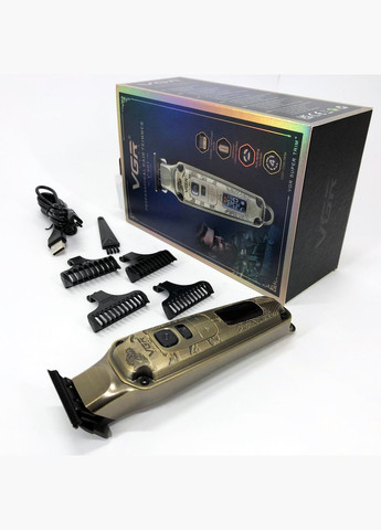 Професійна машинка для стрижки волосся триммер V-901 з насадками, професійна електробритва VGR (364665429)