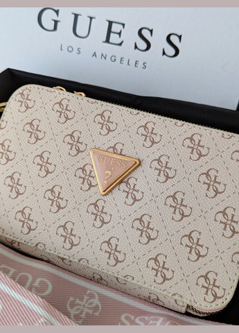 Сумочка Гесс кросс-боди мини лого молочный+розовый No Brand (322283875)