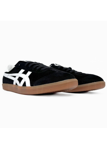 Черные демисезонные кроссовки мужские asics onitsuka tiger tokuten black / white асикс онитцука тайгер No Brand