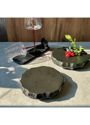 Плато для закусок "Черная Гора" 1шт. сочетает эстетику и функциональность 20.5см OSM (365549106)