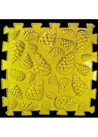 Килимок масажний Пазли Мікс Шишки 1 елемент 26x26 см Ortek (372128915)