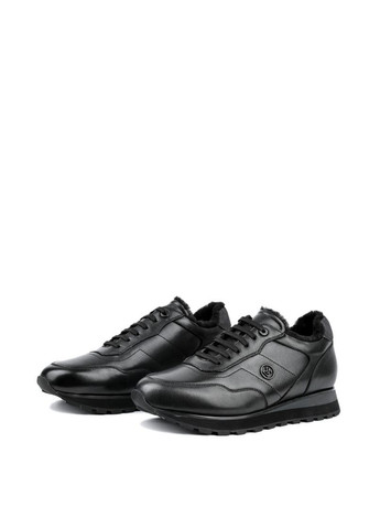 Чорні Зимовий чоловічі кросівки m907a-01-d01/nr2m чорний шкіра MIRATON