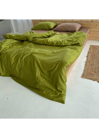 Постельное белье с резинкой Карамель + Масло, сатин PREMIUM Семейный размер, наволочки 50/70 No Brand (364219116)