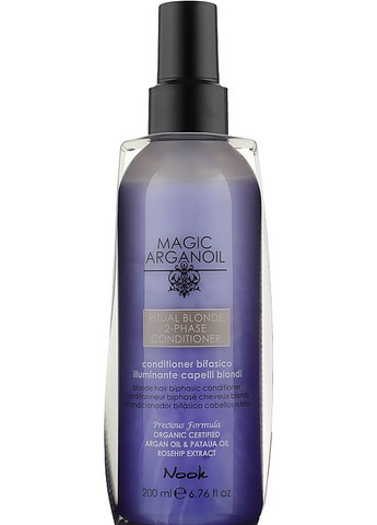 Двофазний незмивний кондиціонер для волосся Magic Arganoil Ritual Blonde 2-Phase Conditioner 200ml (999829-124213) Nook (368602899)