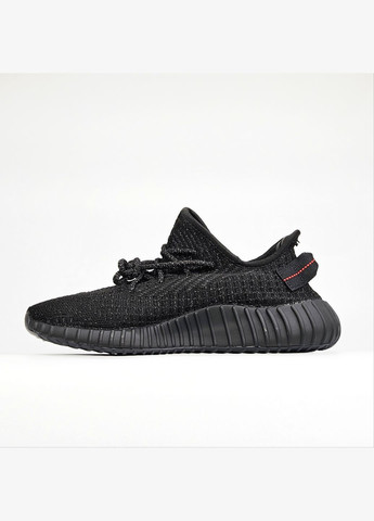 Кросівки жіночі і чоловічі Adidas Yeezy boost 350 reflective black | Адідас Ізі буст 350 рефлективні чорні No Brand чорні демісезони (307397788)