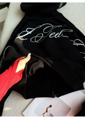 Зіп худі Oversized • трьохнитка на флісі • якісний принт • ЗАМІРИ В ОПИСІ GD/GL Модний простір (370853804)