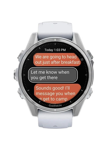 Смарт-годинник Fenix 8 Amoled 43mm Silver (010-02903-00) Garmin (323093816)
