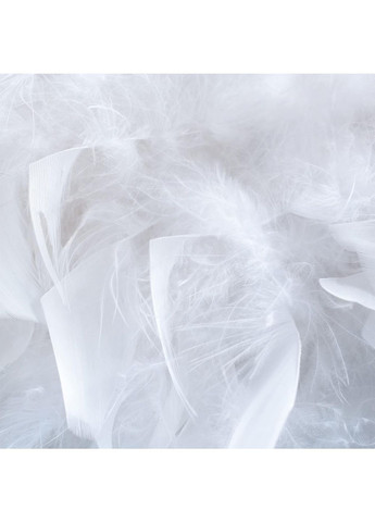 Гірлянда-боа з натуральним пір'ям для декору 150 см білий Aldi (365549838)