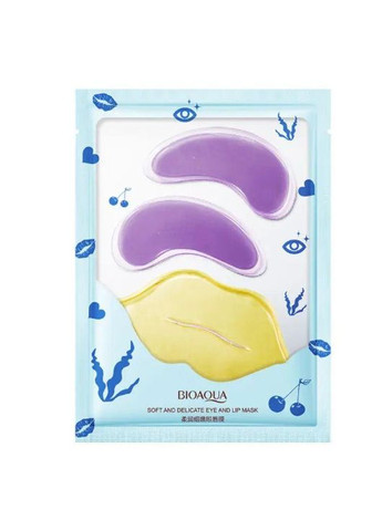 Набор гидрогелевых патчей 2в1 для глаз и губ Moisturizing Eye And Lip Mask Bioaqua (354797527)