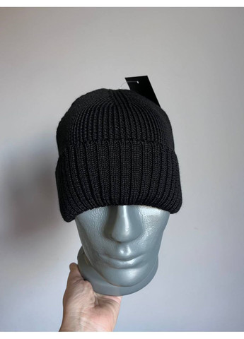 Мужская шапка вязаная на флисе зимняя стильная теплая универсальная модная konstant Ellan (364864733)