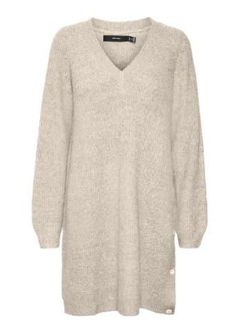 Бежевое вязаные платья 'tini' Vero Moda