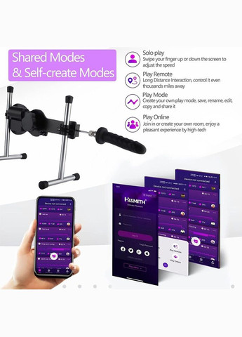 Смарт сексмашина AK-09 Sex Machine APP с фаллоимитатором Hismith (297202190)