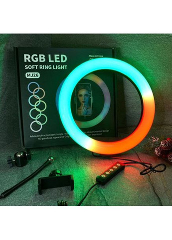 Многоцветное кольцо лампа набор блоггера RGB LED RING MJ26, Компактный PG-353 РГБ видеосвет RGB Technology (352770190)