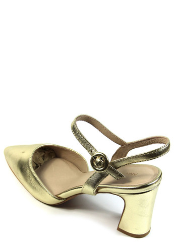Золотые женские босоножки Anna Field с ремешком
