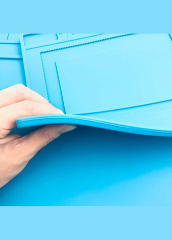 Килимок монтажний BEST BST-S-180-A1 термостійкий, силіконовий мат для паяльника, ремонту смартфонів 550x350 мм No Brand (322568229)