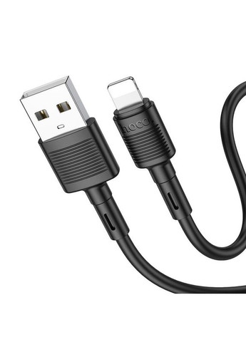 Кабель для iPhone iPad X83 Victory charging Lightning cable 1 метр черный Hoco (293346577)