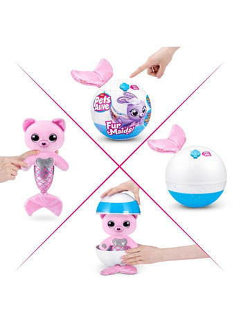 Інтерактивний ігровий набір серії "Furmaids" Кошеня Пурл 9555A Pets & Robo Alive (367263409)