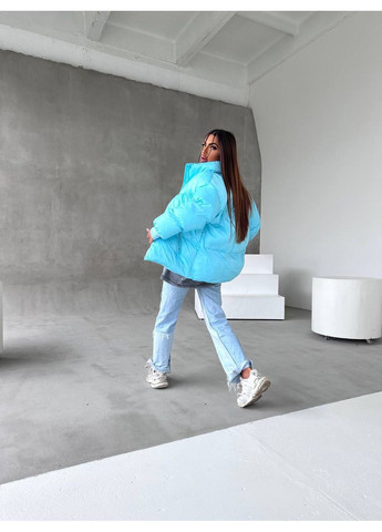 Блакитний демісезонний Пуховик No Brand