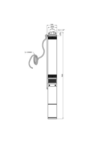 Насос глибинний 4QJD312-1,1 кВт Forwater (346267351)