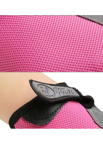 Перчатки для тренажерного зала без пальцев противоскользящие Huvai Pink No Brand (364489561)