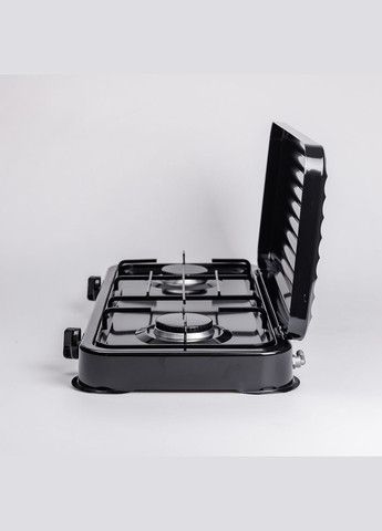 Настольная газовая плита на 2 конфорки 4.4 кВт мини газовая плита для баллонного газа Черная Sokany (322456091)