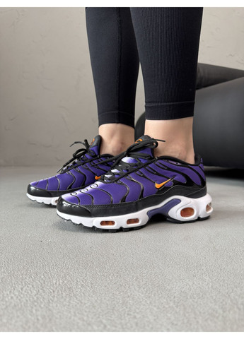 КРОСІВКИ ЖІНОЧІ NIKE AIR MAX TN PLUS VOLTAGE PURPLE / BLACK НАЙК АІР МАКС ТН ПЛЮС No Brand чорні демісезони (369392523)