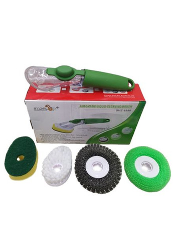Многофункциональная щетка с дозатором для мытья посуды DMZ-8890 Automatic Cleaning Brush 4 насадки No Brand (354226805)