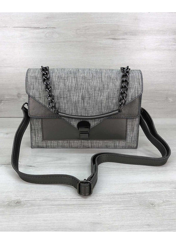 Женская сумка «Amber» серый блеск WeLassie (315688705)