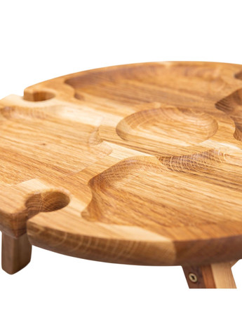 Винний столик-менажниця круглий, дуб LUGI (328441179)