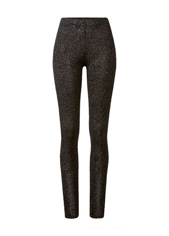 Черные демисезонные леггинсы женские лосины трикотажные с блеском Esmara