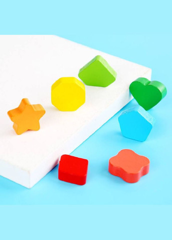 Дерев'янаий розвиваючий Сортер 3 & 1 MD 0852 цифри, фігури, кільця, риболовля Limo Toy (327796799)