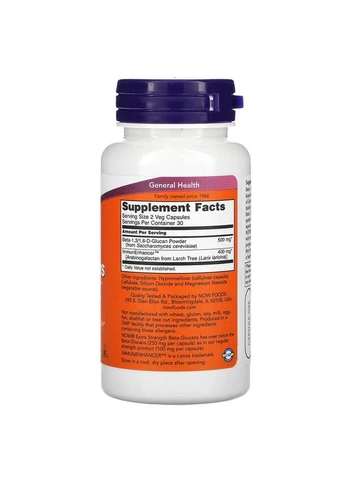 NOW Бета-Глюканы с ImmunEnhancer 250 мг 60 капсул Now Foods (387023311)