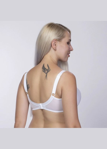 Белый бюстгальтер на косточках с полумягкой чашкой Elita с косточками
