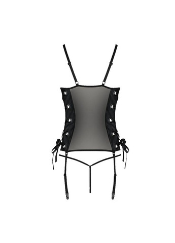 Сетчатый корсет из экокожи Malwia Corset black - CherryLove Passion (282967013)