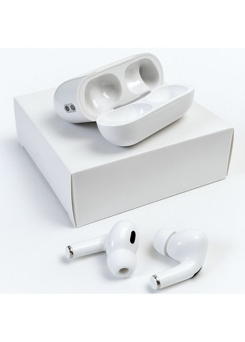 Бездротові навушники Air Fun білі з кнопками керування для смартфонів і планшетів вакуумна гарнітура TWS Pro 2 (372460480)