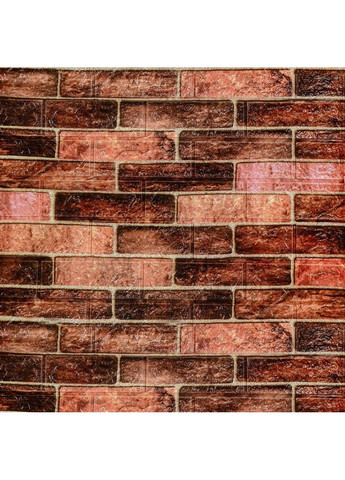 R179-2-3 Панель стеновая в рулоне 3D 700мм*3,08м*2мм BROWN (кирпич) love-shopping Sticker Wall (354657420)