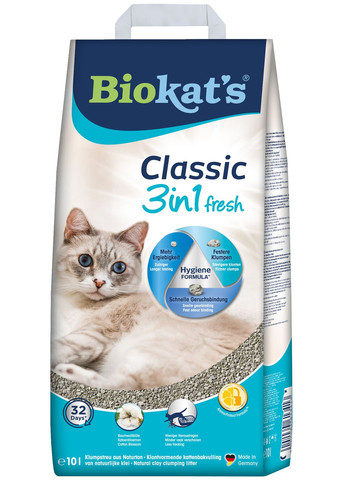 Наповнювач для котячого туалету Classic Fior di Cotton 3в1 Бентонітовий груд Biokat's (279566421)