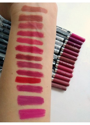 Карандаш для губ деревянный с точилкой Lip Liner № 110 Deep red Красный Jovial Luxe (360714574)