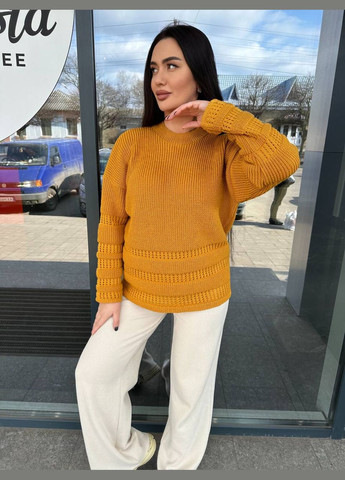 Гірчичний жіночий вовняний светр анюта гірчиця You Best