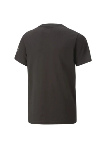 Черная демисезонная футболка mercedes-amg petronas motorsport logo tee youth Puma