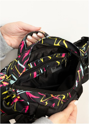 Велика тканинна чоловіча поясна сумка бананка принт ABSTRACT (879038721) Sambag (361244928)