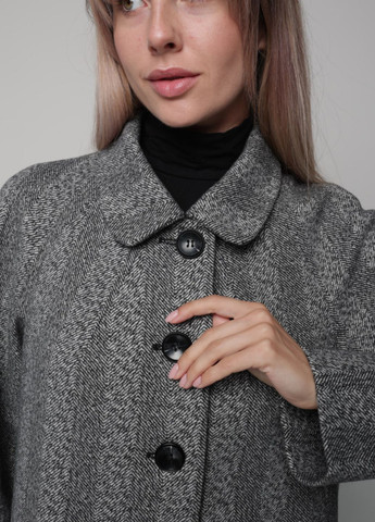 Серое Пальто Елен елка O`zona milano