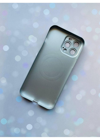 Ультратонкий чехол MagSafe на iPhone 13 Pro Max с дополнительной защитой камер Серебряный Creative (360692020)